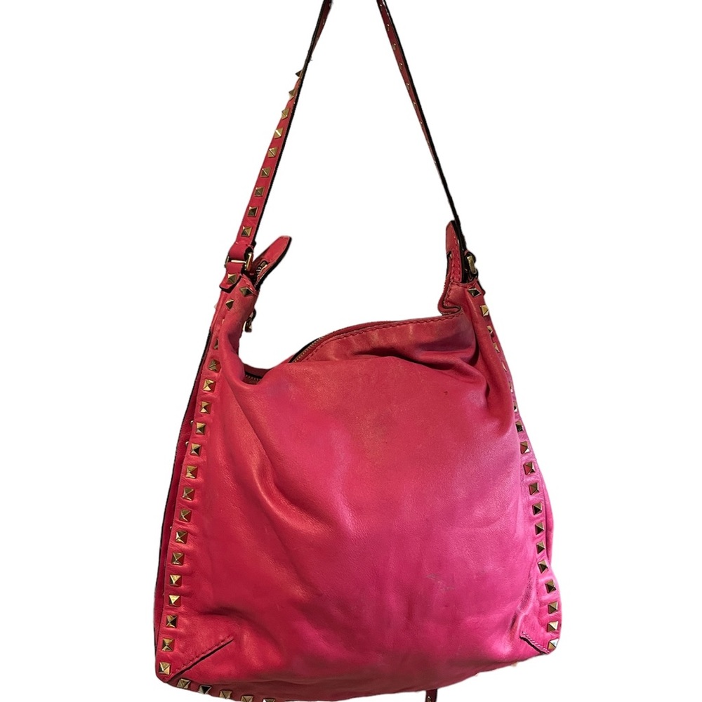 Valentino Pink Studded Shoulder Bag